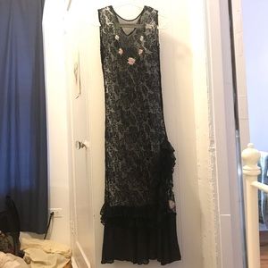 vintage dress black lace
